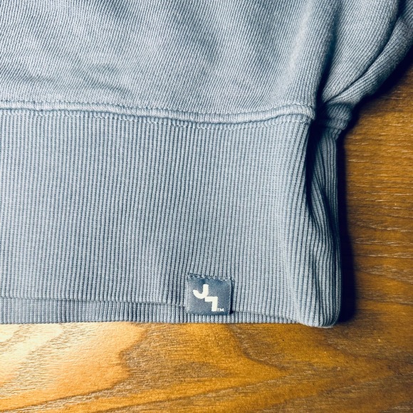 Joy Lab Women's Blue Cropped Crewneck Sweatshirt XL - Picture 2 of 7